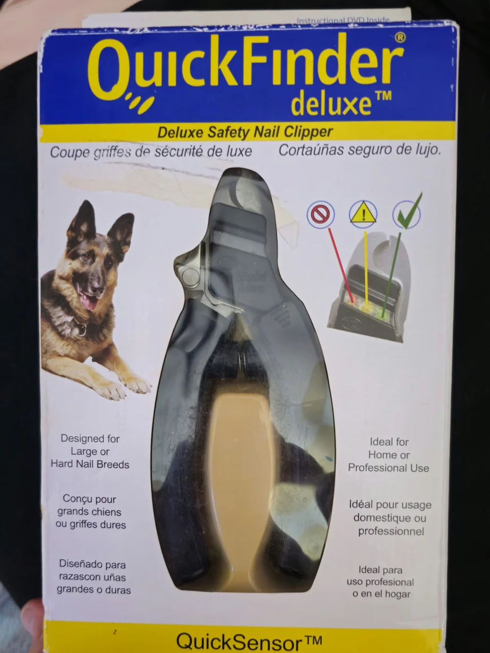 QuickFinder Deluxe Safety Nail Clipper *40 Free Batteries
